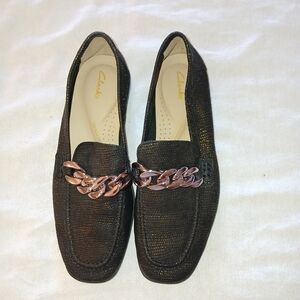 Sz.5M Womens Clarks Sarafyna Irish Dress Loafers